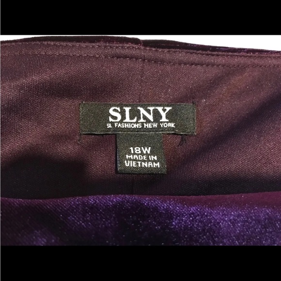 Women's Formal Plus Dress Royal Purple Tiered SLNY Fashions NEW - Picture 4 of 7